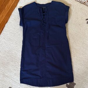 J Crew Navy Blue Short Sleeve Dress